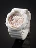 Casio G-Shock BA110-7A1 Girl's Baby-G Rose Dial Digital Analog White LED Watch