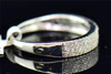 Ladies 10K White Gold Round Cut Diamond Wedding Anniversary Band Ring .35 ct.
