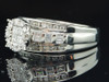 Princess Cut Diamond Engagement Wedding Bridal Ring 10K White Gold 0.60 Ct.