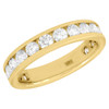 14k Yellow Gold Diamond Channel Set Wedding Engagement Eternity Band Ring 2 Ct.