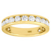14k Yellow Gold Diamond Channel Set Wedding Engagement Eternity Band Ring 2 Ct.