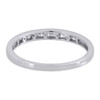 Diamond Wedding Band 10K White Gold Round Cut Ladies Channel Set 0.17 Ct