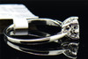 Diamond Engagement Ring Ladies 10K White Gold Round Cut Halo Design 1/4 Tcw.