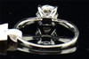Diamond Engagement Ring Ladies 10K White Gold Round Cut Halo Design 1/4 Tcw.