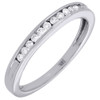 Diamond Wedding Band 14K White Gold Round Cut Ladies Engagement Ring 0.15 Ct