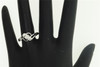 Solitaire Diamond Engagement Ring Ladies 10K White Gold Round Design Band .15 Ct