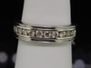 Diamond Wedding Band Ladies 14K White Gold Round Channel Set Ring 1/2 Tcw.