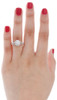 Diamond Engagement Wedding Ring 14K Yellow Gold Round Cut Halo Style 1/3 Ct.