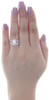 14K White Gold Solitaire Diamond Split Shank Engagement Ring Bridal Set 1.25 Ct.