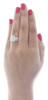 Diamond Engagement Ring Ladies 14K White Gold Princess Round Cut Design 1.51 Tcw