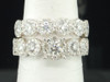 Solitaire Diamond Engagement Ring 14K White Gold Wedding Bridal Set 2.75 Ct.