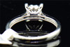 Diamond Engagement Ring 10K White Gold Round Cut 0.26 Ct Traditional Style