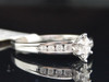 Ladies 14K White Gold Marquise Diamond Solitaire Engagement Bridal Ring 0.25 Ct.