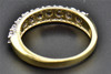 Diamond Wedding Band 10K Yellow Gold Round Cut Ladies Fanook Ring 0.21 Ct