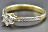 Solitaire Diamond Engagement Ring Ladies Round Cut 10K Yellow Gold 0.33 Ct