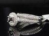 14k White Gold Round Black Diamond Wedding Engagement Bridal Ring Set 1.23 Ct.