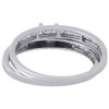 Solitaire Diamond Wedding Bridal Set 10K White Gold Engagement Ring 1/2 Ct.