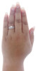Solitaire Diamond Wedding Bridal Set 10K White Gold Engagement Ring 1/2 Ct.