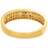 Diamond Wedding Band 14K Yellow Gold Baguette & Round Cut Ladies Ring 0.75 Ct.