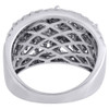 Diamond Wedding Fashion Ring Ladies 14K White Gold Round Cut Design Band 3 Tcw.