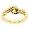 Diamond Wedding Bridal Set 10K Yellow Gold Ladies Engagement Ring 0.33 Ct.