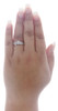 Round Diamond Wedding Bridal Set 10K White Gold Heart Engagement Ring 0.25 Ct.