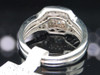 Ladies 14K White Gold Princess Diamond Bridal Set Engagement Ring 0.51 Ct.