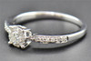 Diamond Engagement Ring Ladies Round Cut Promise Solitaire 10K White Gold .26 Ct