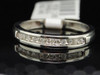 Diamond Wedding Band 10K White Gold Round Cut Anniversary Ring 0.13 CT