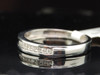 Diamond Wedding Band 10K White Gold Round Cut Anniversary Ring 0.13 CT