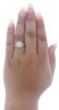 Diamond Wedding Bridal Set 10K Yellow Gold Square Cluster Engagement Ring 1/3 Ct