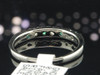 Blue Diamond Wedding Band Ladies 10K White Gold Round Cut Anniversary Ring