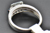 Solitaire Diamond Bridal Set Princess Cut Engagement Ring 14K White Gold 0.75 Ct
