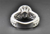 Diamond Engagement Ring Antique Halo Set Ladies 14K White Gold 2.92 ct.