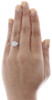 Diamond Engagement Wedding Ring Ladies 10K White Gold Round Solitaire 0.39 Tcw.