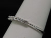 Ladies 14K White Gold Round Cut Diamond Wedding Band Engagement Ring 0.20 Ct.
