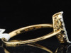 Diamond Engagement Ring 14K Yellow Gold Marquise Shape Round Cut 1/4 Ct
