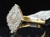 Diamond Engagement Ring 14K Yellow Gold Marquise Shape Princess Cut 1/2 Ct
