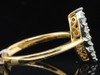 Diamond Engagement Ring 14K Yellow Gold Marquise Shape Princess Cut 1/2 Ct