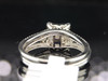 Diamond Engagement Ring 10k White Gold Ladies Pave Wedding Bridal Set 1/3 Ct.