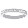 14K White Gold Princess Diamond Wedding Band 3mm Anniversary Ring 0.50 CT.
