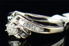 Diamond Solitaire Wedding Ring Set 14K White Gold Round Engagement Bridal .5 Tcw