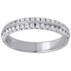 Diamond Wedding Band 10K White Gold Round Cut Ladies Anniversary Ring 0.33 Ct