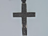 Black Diamond Cross Pendant Mens 10K Black Finish over White Gold Charm 1.38 Ct.