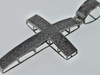 Black Diamond Cross Pendant Mens 10K Black Finish over White Gold Charm 1.38 Ct.