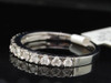 14k White Gold Round Cut Diamond Anniversary Wedding Band Ring 1/3 Ct.