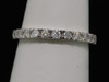 14k White Gold Round Cut Diamond Anniversary Wedding Band Ring 1/3 Ct.