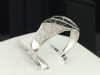 Black Diamond Wedding Band .925 Sterling Silver Round Cut Designer Ring 0.15 Ct