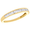 14K Yellow Gold Channel Set Diamond Wedding Band 3.25mm Anniversary Ring 0.25 CT