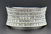 Diamond Wedding Band 14K White Gold Round Cut Ladies 5 Row Ring Concave 1 Ct